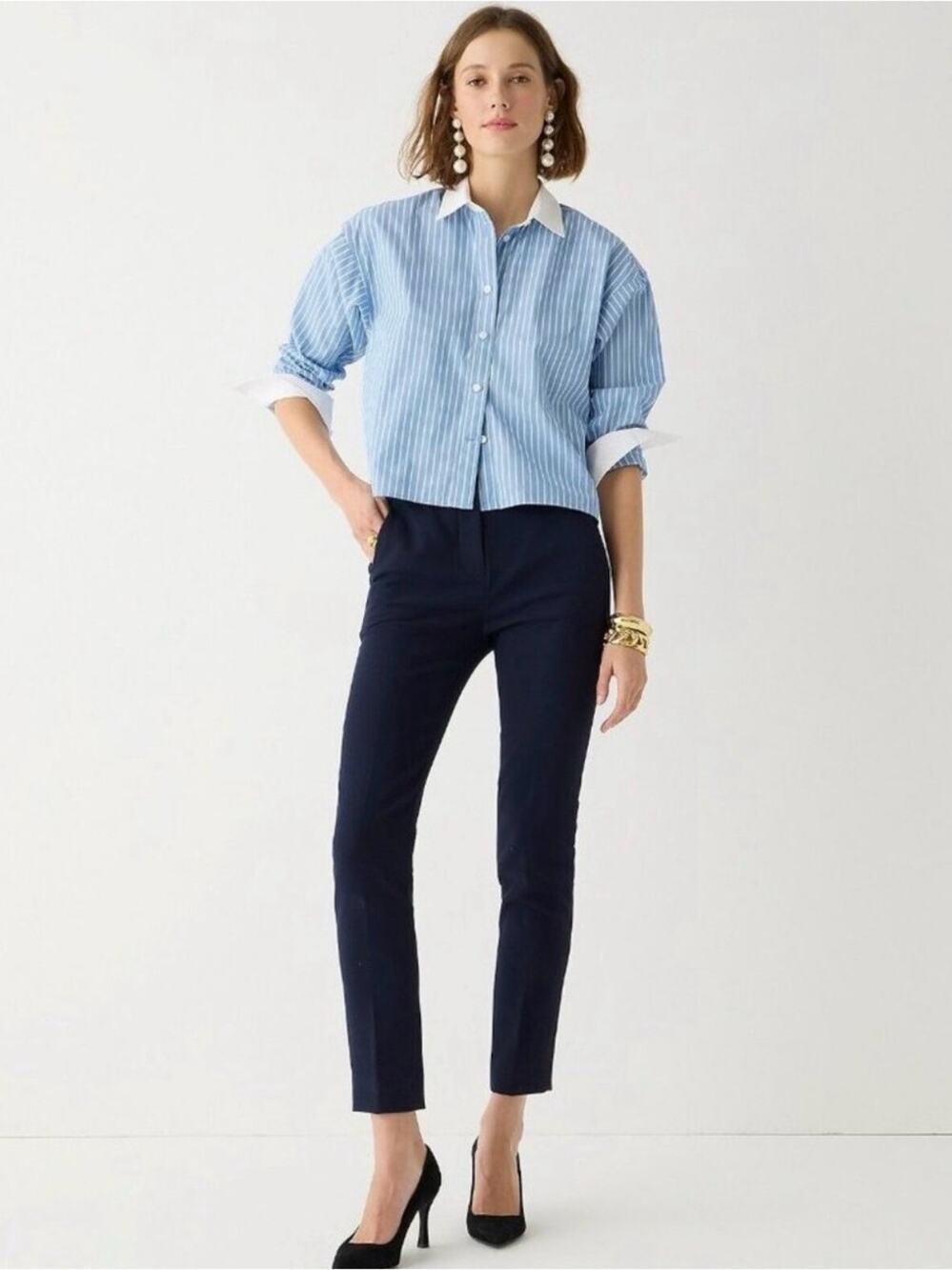 J.CREW High-rise Cameron pant in four-season stretch Size 4